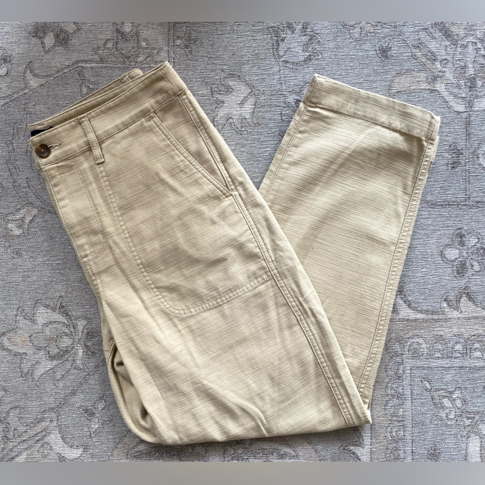 Women’s J. Crew Factory Cotton Camp Pants in Khaki